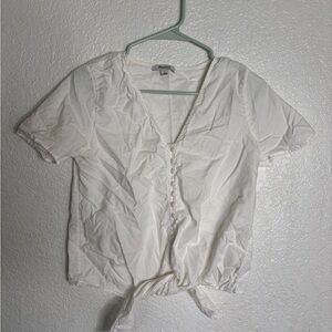 Madewell White V-Neck Buttoned Women's Top size S excellent condition